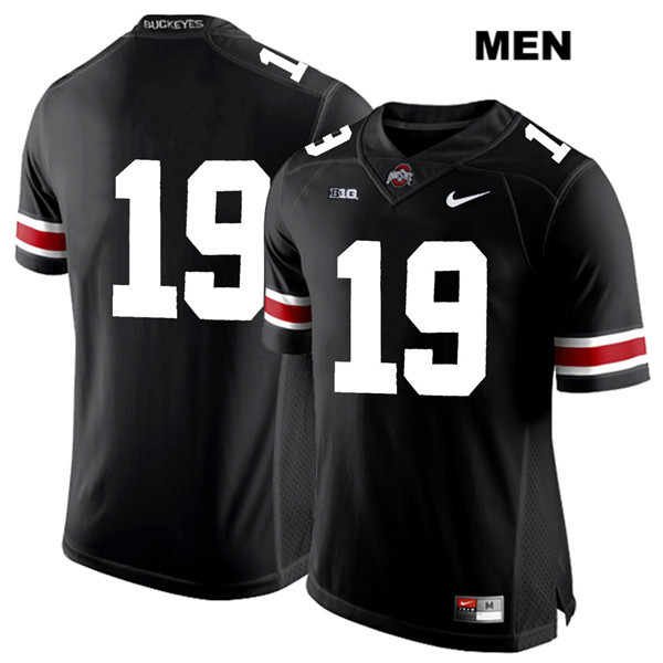 Ohio State Buckeyes Men's Jake Metzer #19 White Number Black Authentic Nike No Name College NCAA Stitched Football Jersey KB19O10NC
